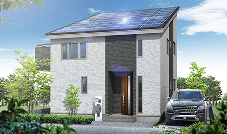 33坪プラン 外観 ホワイト＆ブラック